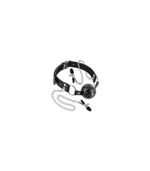 BREATHABLE BALL GAUG W/ NIPPLE CLAMPS