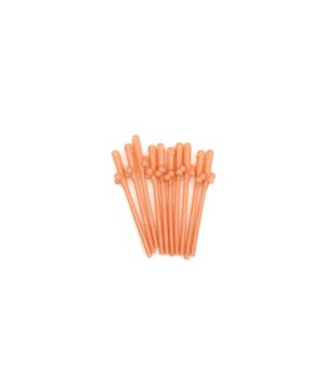 PACK OF 10 FLESH COLORED PENIS STRAWS