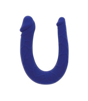 DOUBLE SILICONE PENIS 30 CM BLUE