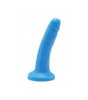 DUAL DENSITY PENIS WITH BLUE SUCTION CUP 15 CM