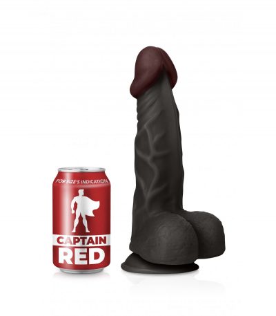 AMAZING BLACK REALISTIC PENIS 23 CM - Imagen 3