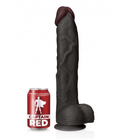 PRODIGY BLACK REALISTIC PENIS 34"5 CM - Imagen 3