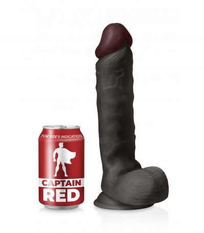 THE INTENSE BLACK REALISTIC PENIS 24 CM - Imagen 3