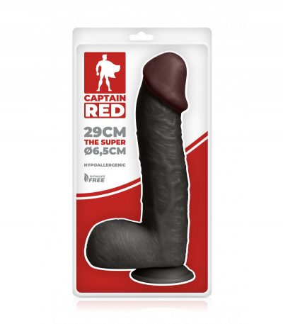 THE SUPER 30 CM BLACK REALISTIC PENIS - Imagen 2