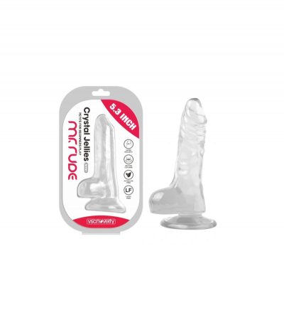 REALISTIC PENIS CRYSTAL JELLIES CLEAR 13.5 CM - Imagen 3