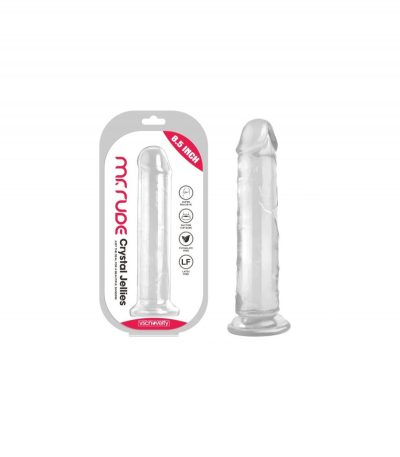 REALISTIC PENIS CRYSTAL JELLIES CLEAR 21.6 CM - Imagen 2