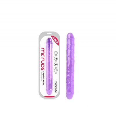 REALISTIC PENIS CRYSTAL JELLIES PURPLE 30.5 CM - Imagen 2