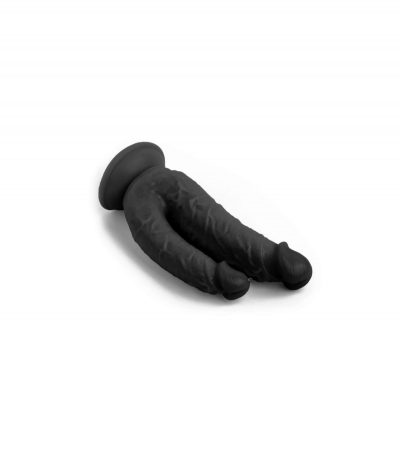 REALISTIC PENIS DOUBLE PENETRATION BLACK 21 CM - Imagen 2
