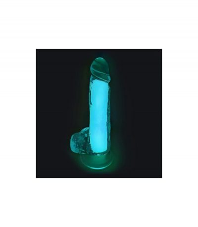 REALISTIC PHOSPHORESCENT BLUE PENIS 20 CM - Imagen 3