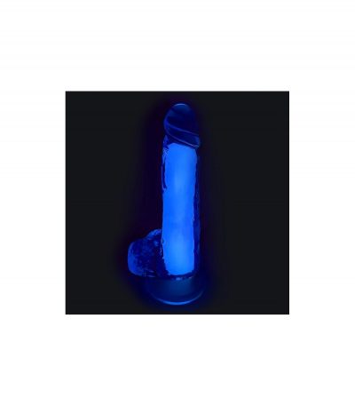 REALISTIC PHOSPHORESCENT PURPLE PENIS 20 CM - Imagen 4