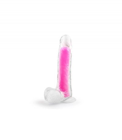 PINK PHOSPHORESCENT REALISTIC PENIS 20 CM - Imagen 2