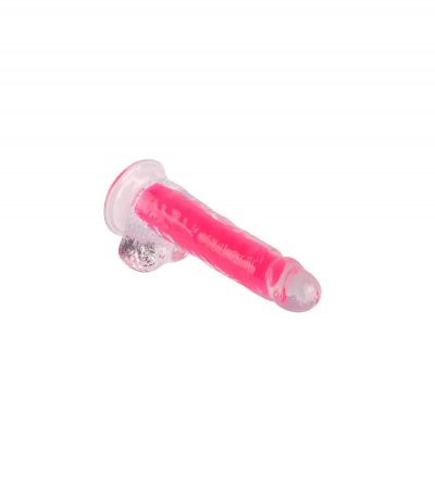 PINK PHOSPHORESCENT REALISTIC PENIS 20 CM - Imagen 4