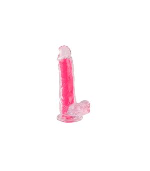 PINK PHOSPHORESCENT REALISTIC PENIS 20 CM