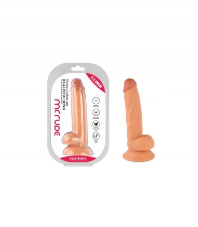 REALISTIC PENIS MR RUDE FLESH 18 CM - Imagen 2