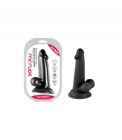 REALISTIC PENIS MR RUDE BLACK 16 CM - Imagen 2