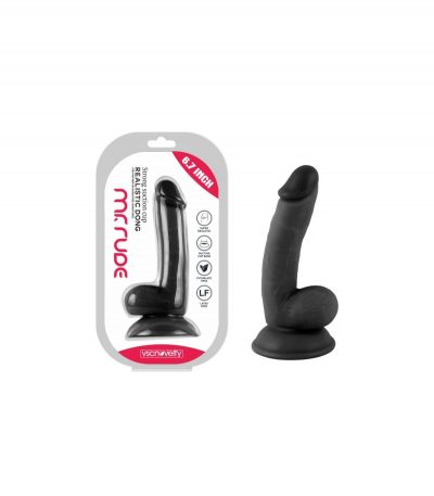 REALISTIC PENIS MR RUDE BLACK 17 CM - Imagen 2