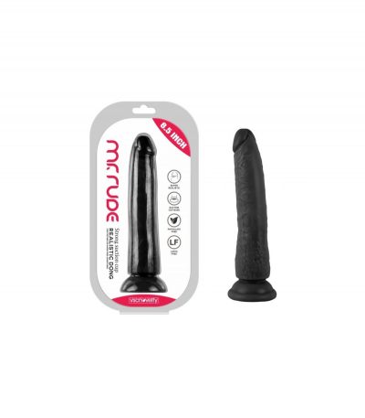 REALISTIC PENIS MR RUDE BLACK 21.6 CM - Imagen 2