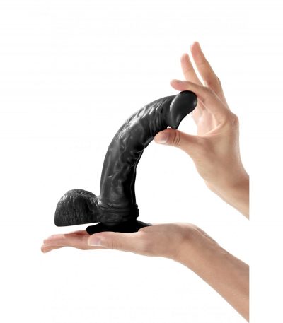 BRUCE BLACK REALISTIC PENIS 23 CM - Imagen 3