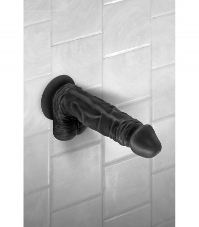 BRUCE BLACK REALISTIC PENIS 23 CM - Imagen 4