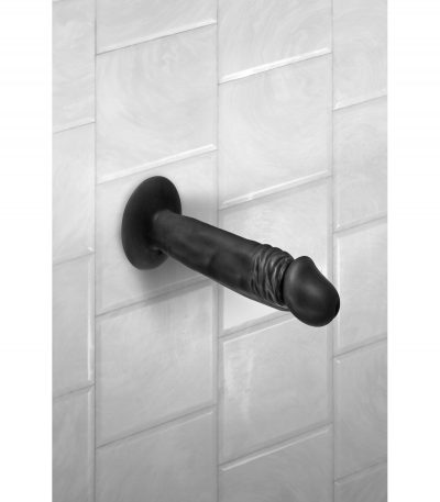 BLACK REALISTIC PENIS ZACK 16 CM - Imagen 4