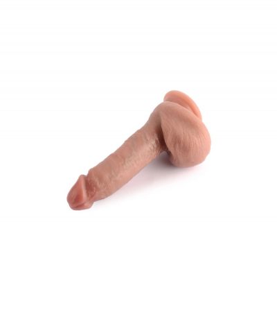 REALISTIC PENIS DOUBLE DENSITY SILICONE FLESH 18.3 CM - Imagen 3