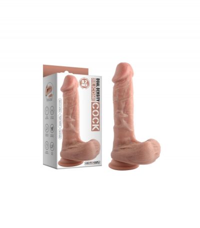 REALISTIC PENIS DOUBLE DENSITY SILICONE FLESH 20.8 CM - Imagen 2