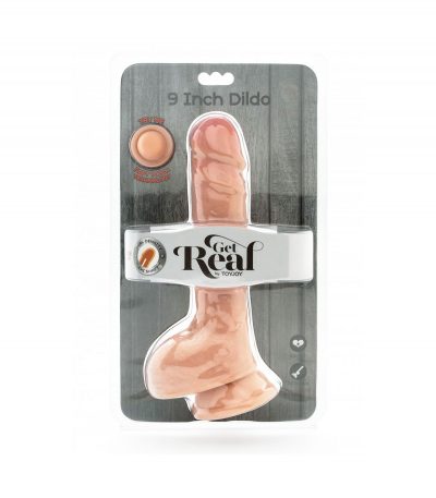 REALISTIC PENIS W/ DOUBLE DENSITY TESTICLES 23 CM - Imagen 3