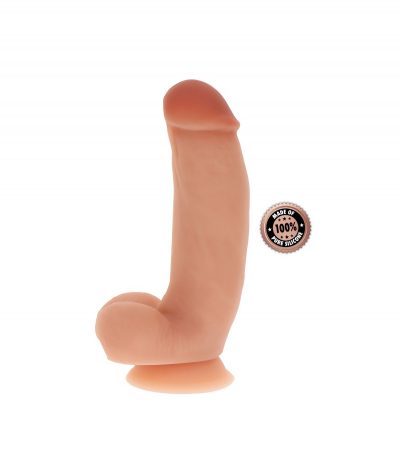 SILICONE PENIS 18 CM WITH FLESH TESTICLES