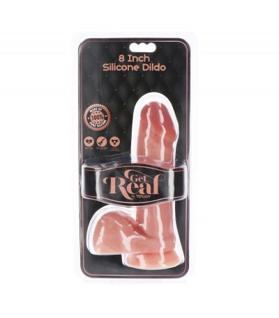 20 CM SILICONE PENIS WITH FLESH TESTICLES - Imagen 3