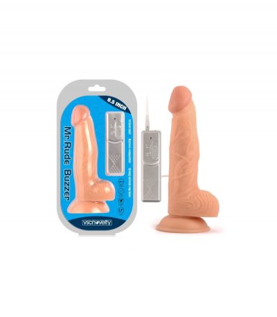 MR RUDE BUZZER FLESH VIBRATING PENIS 22 CM - Imagen 2