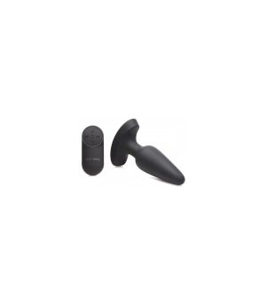SILICONE ANAL PLUG W/ LASER HEART M CONTROL