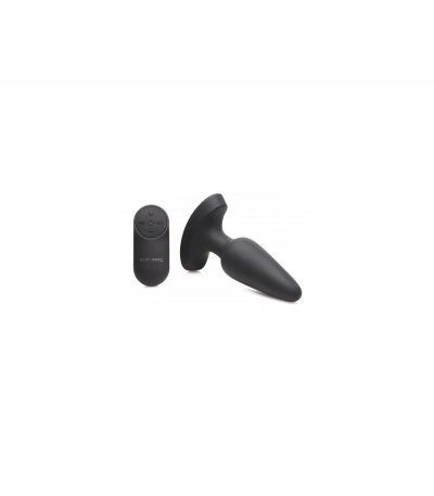 SILICONE ANAL PLUG W/ LASER HEART M CONTROL