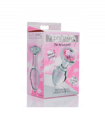 CRYSTAL PLUG WITH PINK STONE M - Imagen 2