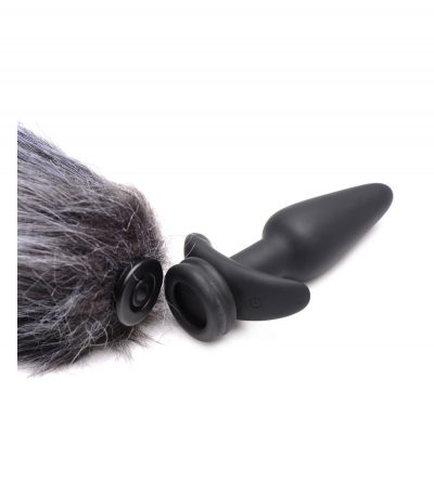 VIBRATOR PLUG W/ CONTROL AND 3 DIFFERENT TAILS - Imagen 9