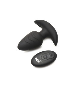 VIBRATING AND ROTATING PLUG WITH BLACK USB CONTROL
