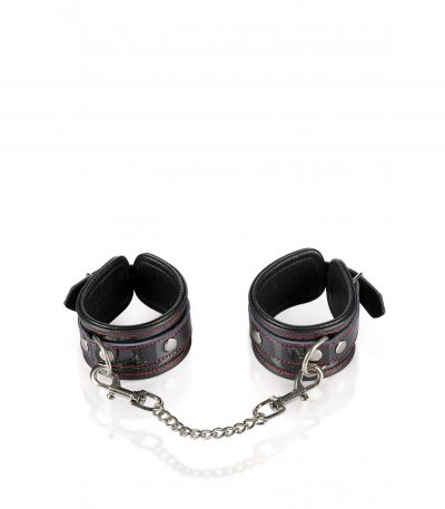 PREMIUM ADJUSTABLE HANDCUFFS BLACK/RED - Imagen 2