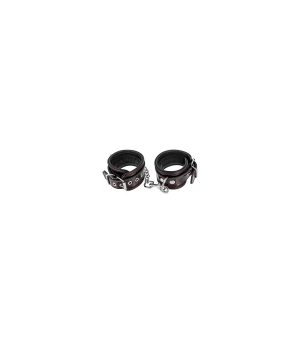 PREMIUM ADJUSTABLE HANDCUFFS BLACK/RED