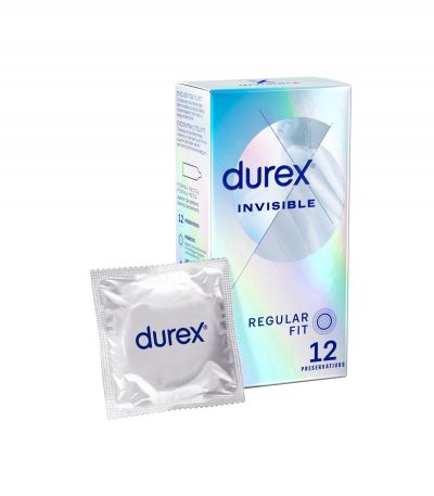 DUREX INVISIBLE SENSITIVE CONDOMS 12 UNITS
