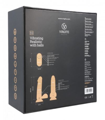 REALISTIC VIBRATOR R12 BLACK 14.4CM W/ REMOTE CONTROL - Imagen 5