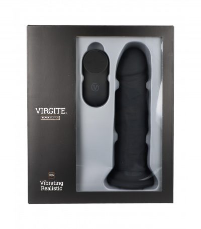 REALISTIC VIBRATOR R15 BLACK 16.5CM W/ REMOTE CONTROL - Imagen 2
