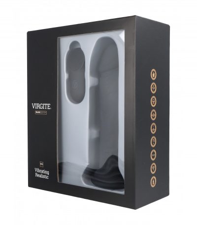 REALISTIC VIBRATOR R15 BLACK 16.5CM W/ REMOTE CONTROL - Imagen 3