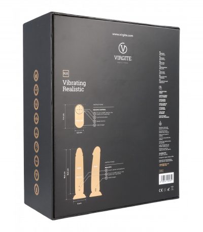 REALISTIC VIBRATOR R15 BLACK 16.5CM W/ REMOTE CONTROL - Imagen 4