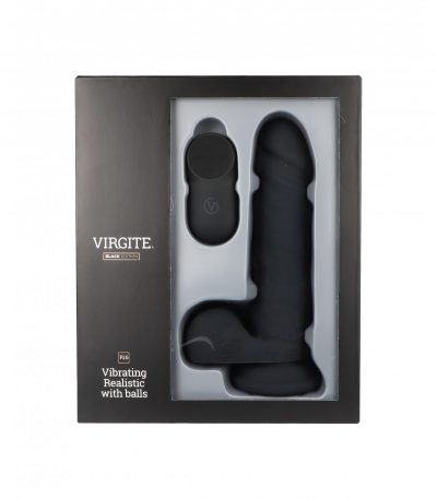 REALISTIC VIBRATOR R16 BLACK 16 CM W/ REMOTE CONTROL - Imagen 2