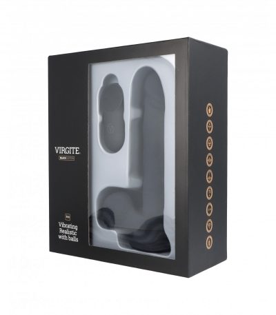 REALISTIC VIBRATOR R16 BLACK 16 CM W/ REMOTE CONTROL - Imagen 3