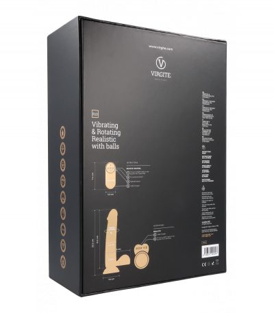 REALISTIC VIBRATOR & ROTATOR R10 BLACK 21CM W/ REMOTE CONTROL - Imagen 4