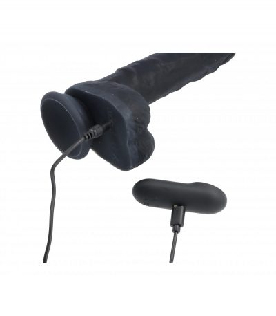 REALISTIC VIBRATOR & ROTATOR R9 BLACK 19CM W/ REMOTE CONTROL - Imagen 10