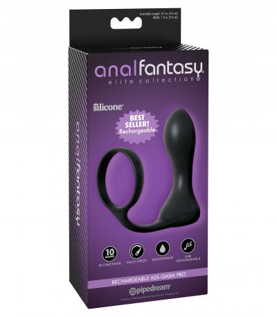 RECHARGEABLE ASS-GASM PRO BLACK - Imagen 2