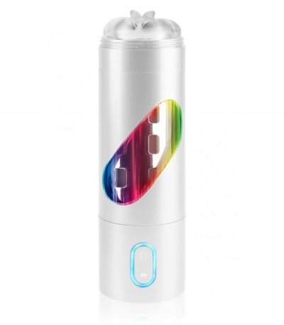RECHARGEABLE ROTO-BATOR PUSSY WHITE/CLEAR/MULTI - Imagen 3