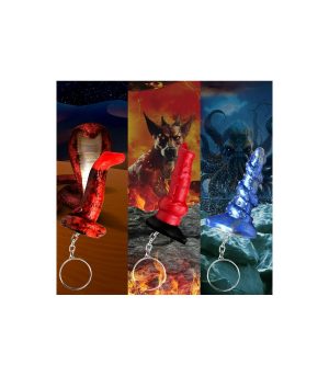 HELL-HOUND  LORD KRAKEN  & KING COBRA KEYCHAIN SET