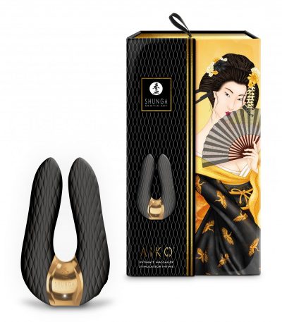 SHUNGA VIBRATOR MASSAGER AIKO USB BLACK - Imagen 4